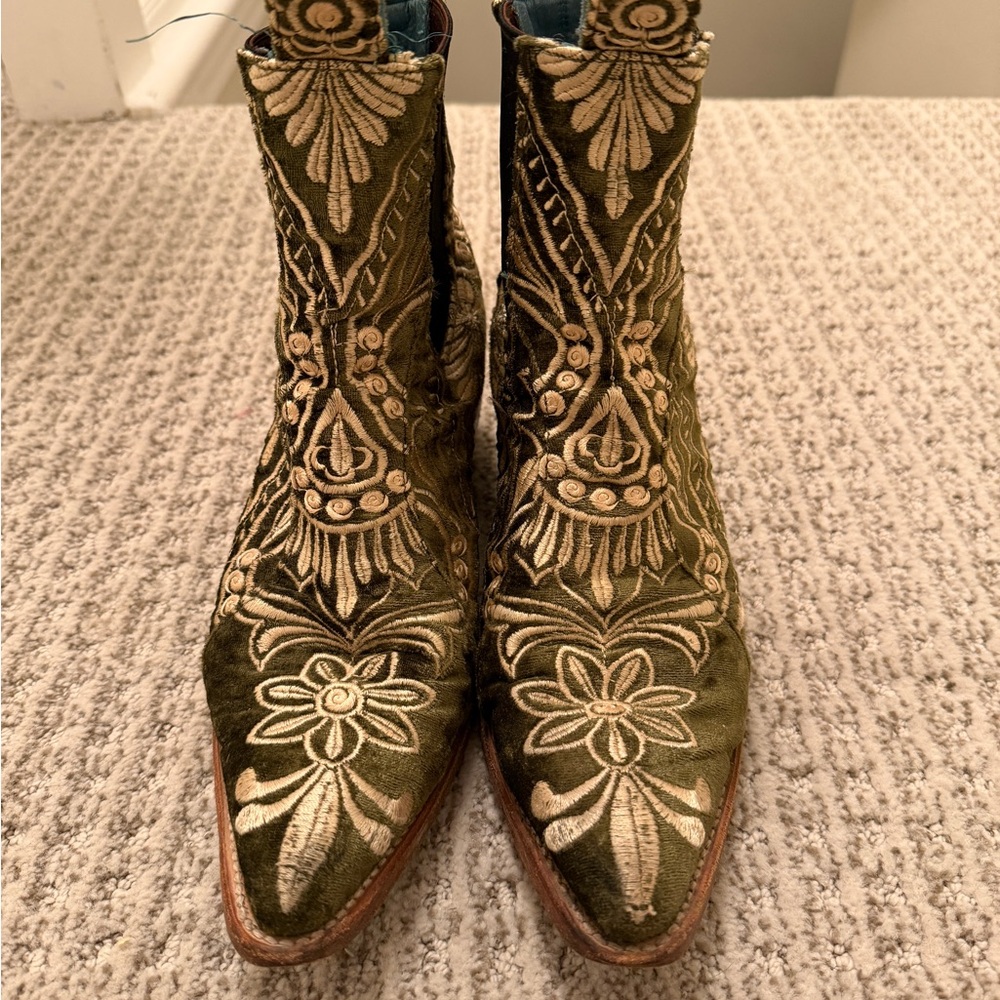 PS Kaufman x Lenni The Label Embroidered Western Boots - Picture 2 of 4